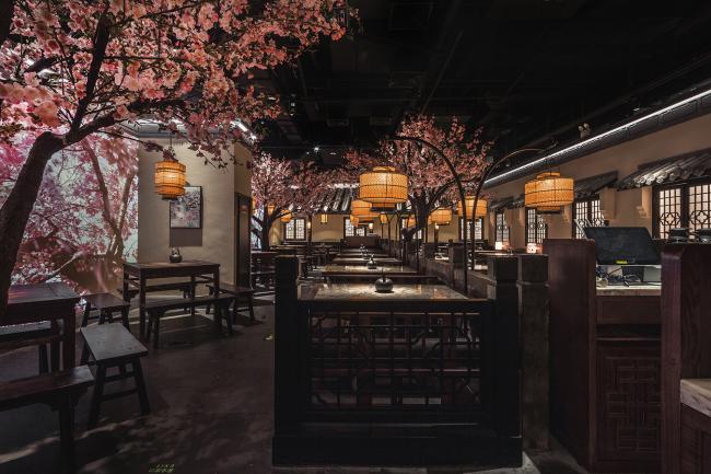 BIM建筑|桃花里·绿茶中餐厅北京店 | 卧野空间事务所 BIM建筑|桃花里·绿茶中餐厅北京店 | 卧野空间事务所