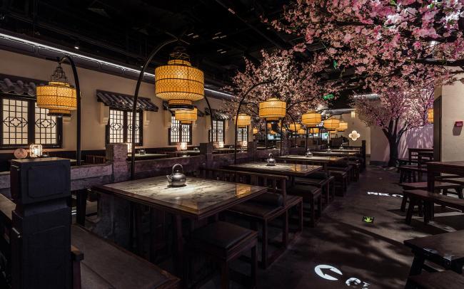 BIM建筑|桃花里·绿茶中餐厅北京店 | 卧野空间事务所 BIM建筑|桃花里·绿茶中餐厅北京店 | 卧野空间事务所