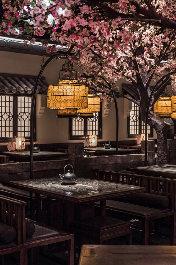 BIM建筑|桃花里·绿茶中餐厅北京店 | 卧野空间事务所 BIM建筑|桃花里·绿茶中餐厅北京店 | 卧野空间事务所