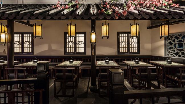 BIM建筑|桃花里·绿茶中餐厅北京店 | 卧野空间事务所 BIM建筑|桃花里·绿茶中餐厅北京店 | 卧野空间事务所
