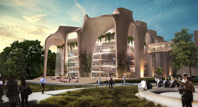 BIM建筑|造型有机,骨骼外露的伊斯坦布尔技巧年夜学藏书楼 BIM建筑|造型有机,骨骼外露的伊斯坦布尔技巧年夜学藏书楼