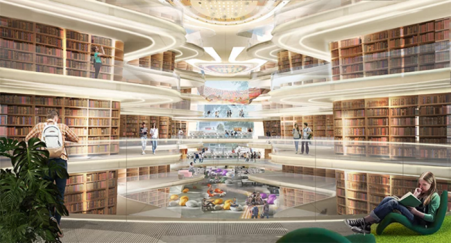 BIM建筑|造型有机,骨骼外露的伊斯坦布尔技巧年夜学藏书楼 BIM建筑|造型有机,骨骼外露的伊斯坦布尔技巧年夜学藏书楼
