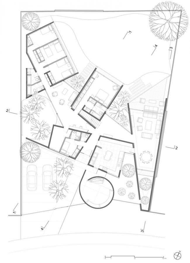 BIM建筑|仿若孩童随便散落的积木:智利天井室第 BIM建筑|仿若孩童随便散落的积木:智利天井室第
