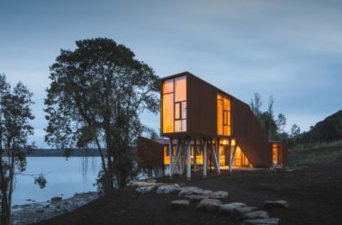 BIM建筑|轻触湖面,御风而立的排挤展厅/Aguilo +佩德拉萨-BIM建筑网