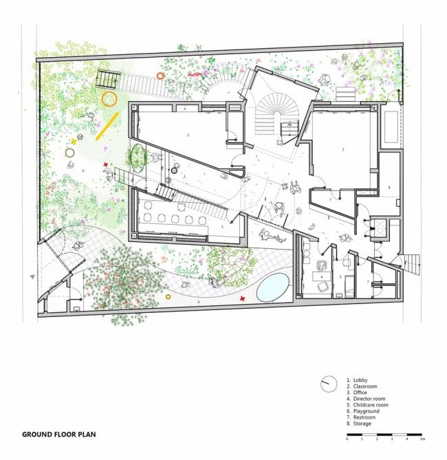 BIM建筑|用红砖构建起俏皮的空间,好像一座宏大乐高的Chuon Chuon Kim 2幼儿园 BIM建筑|用红砖构建起俏皮的空间,好像一座宏大乐高的Chuon Chuon Kim 2幼儿园