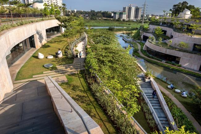 BIM建筑|仿若身处绿色稻田办公,科技彰显天然气力的泰坦办公中间 BIM建筑|仿若身处绿色稻田办公,科技彰显天然气力的泰坦办公中间