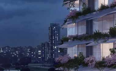 BIM建筑|绿意盎然的竖向花圃:贝鲁特“梅多利”室第-BIM建筑网