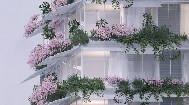 BIM建筑|绿意盎然的竖向花圃:贝鲁特“梅多利”室第 BIM建筑|绿意盎然的竖向花圃:贝鲁特“梅多利”室第
