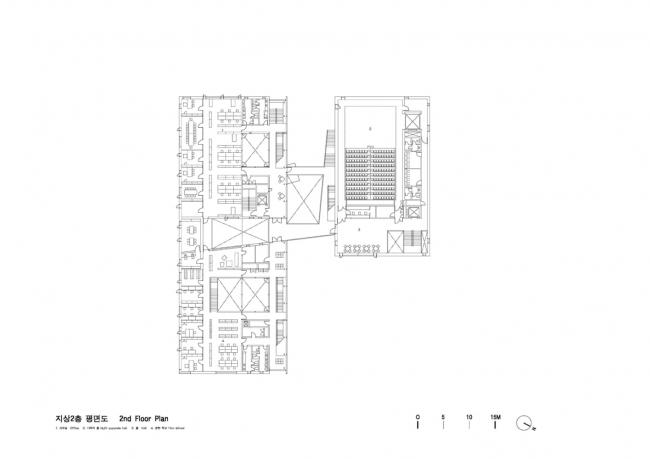 BIM建筑|运动丰盛多样的片子小城:韩国明影片公司坡州年夜楼 / 履露斋 BIM建筑|运动丰盛多样的片子小城:韩国明影片公司坡州年夜楼 / 履露斋
