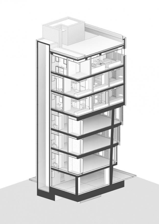 BIM建筑|用红砖砌造的宏大漏斗:3/1室第 BIM建筑|用红砖砌造的宏大漏斗:3/1室第