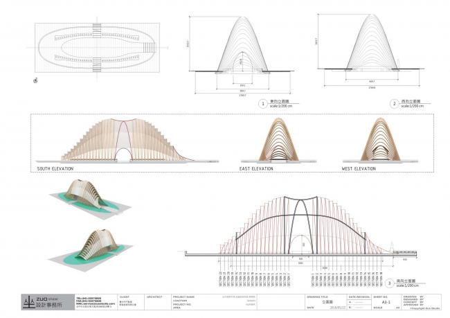BIM建筑|似山脉更似殿堂,天然性与典礼感并存的台湾竹之亭 BIM建筑|似山脉更似殿堂,天然性与典礼感并存的台湾竹之亭