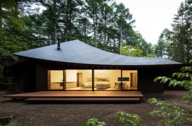 BIM建筑|日式禅意,偶落于轻井泽密林中的四叶别墅-BIM建筑网