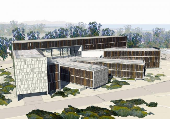 BIM建筑|多层级的体块嵌套,长方体量新的打开方法:市政办公中间年夜楼 BIM建筑|多层级的体块嵌套,长方体量新的打开方法:市政办公中间年夜楼