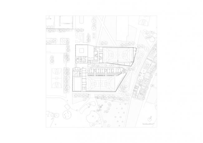 BIM建筑|绿草蓝天中的一抹金:La Fontaine体育中间 BIM建筑|绿草蓝天中的一抹金:La Fontaine体育中间