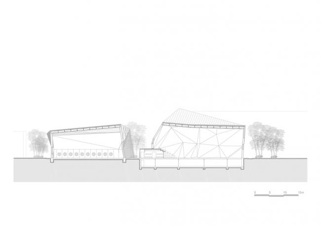 BIM建筑|绿草蓝天中的一抹金:La Fontaine体育中间 BIM建筑|绿草蓝天中的一抹金:La Fontaine体育中间
