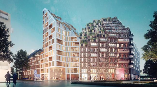BIM建筑|阿姆斯特丹具有将来主义颜色的室第区 BIM建筑|阿姆斯特丹具有将来主义颜色的室第区