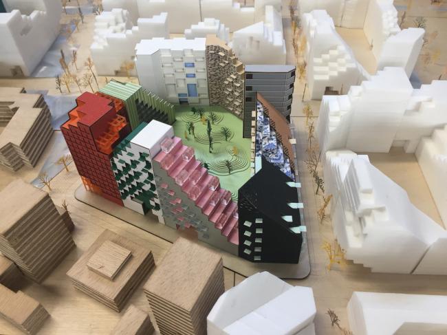 BIM建筑|阿姆斯特丹具有将来主义颜色的室第区 BIM建筑|阿姆斯特丹具有将来主义颜色的室第区