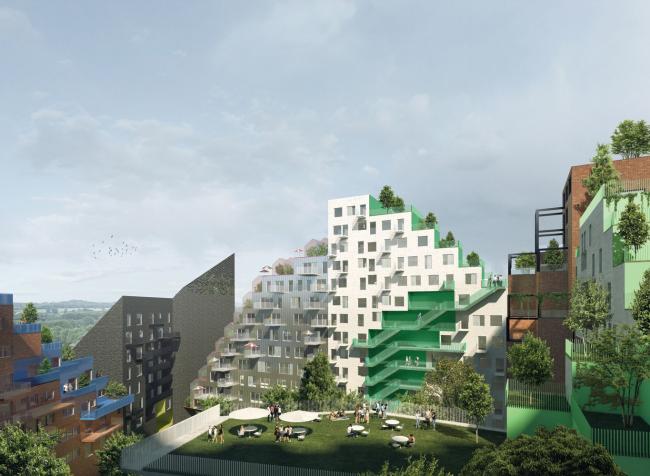 BIM建筑|阿姆斯特丹具有将来主义颜色的室第区 BIM建筑|阿姆斯特丹具有将来主义颜色的室第区