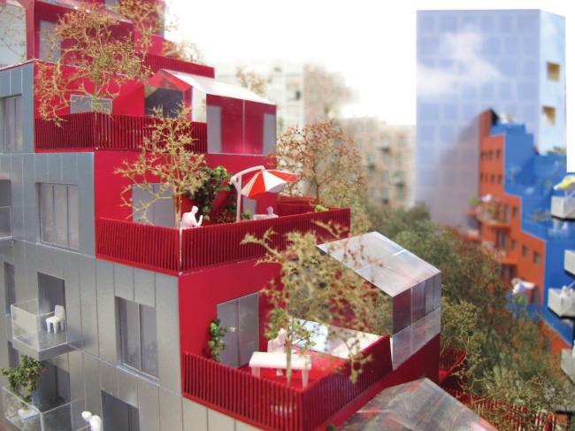 BIM建筑|阿姆斯特丹具有将来主义颜色的室第区 BIM建筑|阿姆斯特丹具有将来主义颜色的室第区