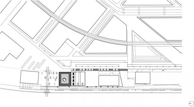 BIM建筑|建筑的几何机变演绎,橙色立方体中的曲面球体:里昂文化中间 BIM建筑|建筑的几何机变演绎,橙色立方体中的曲面球体:里昂文化中间