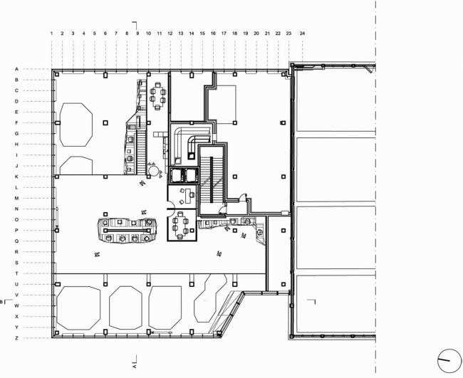 BIM建筑|建筑的几何机变演绎,橙色立方体中的曲面球体:里昂文化中间 BIM建筑|建筑的几何机变演绎,橙色立方体中的曲面球体:里昂文化中间