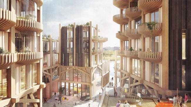 BIM建筑|snøhetta结合heatherwick事务地点多伦多打造全木制的“船埠之滨”社区 BIM建筑|snøhetta结合heatherwick事务地点多伦多打造全木制的“船埠之滨”社区