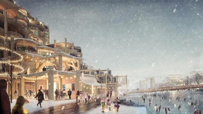 BIM建筑|snøhetta结合heatherwick事务地点多伦多打造全木制的“船埠之滨”社区 BIM建筑|snøhetta结合heatherwick事务地点多伦多打造全木制的“船埠之滨”社区