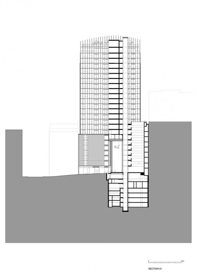 BIM建筑|弧形高层公寓 / 高田浩一建筑事务所 BIM建筑|弧形高层公寓 / 高田浩一建筑事务所