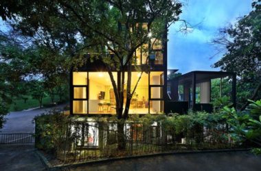 BIM建筑|东莞橙果传媒集装箱办公室 l 间外建筑工作室,冯国安-BIM建筑网