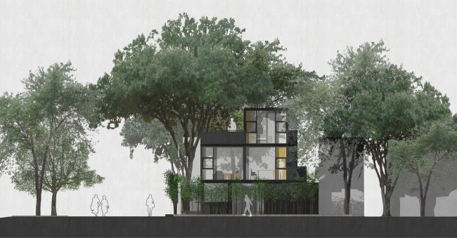 BIM建筑|东莞橙果传媒集装箱办公室 l 间外建筑工作室,冯国安 BIM建筑|东莞橙果传媒集装箱办公室 l 间外建筑工作室,冯国安