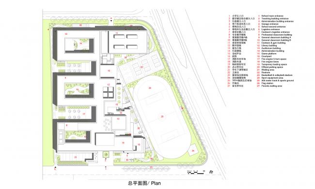 BIM建筑|垂直书院——姑苏科技城试验小学设计 / 年夜正+致正建筑事务所 BIM建筑|垂直书院——姑苏科技城试验小学设计 / 年夜正+致正建筑事务所