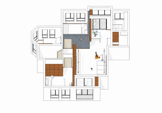 BIM建筑|芳华▪家 格子墙里的日常——建筑师自宅 / 金超,颜闾红 BIM建筑|芳华▪家 格子墙里的日常——建筑师自宅 / 金超,颜闾红