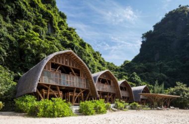 BIM建筑|远看阳光,沙岸与船主,越南兰哈湾竹度假酒店 / 武重义建筑事务所-BIM建筑网