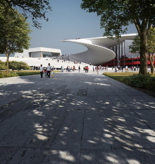 BIM建筑|Snøhetta 颁布上海年夜歌剧院计划,‘扇子’动态睁开在黄浦江岸 BIM建筑|Snøhetta 颁布上海年夜歌剧院计划,‘扇子’动态睁开在黄浦江岸