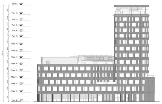 BIM建筑|仿佛停泊于岸边的巨型船只:马尔默口岸综合体 / SHL BIM建筑|仿佛停泊于岸边的巨型船只:马尔默口岸综合体 / SHL