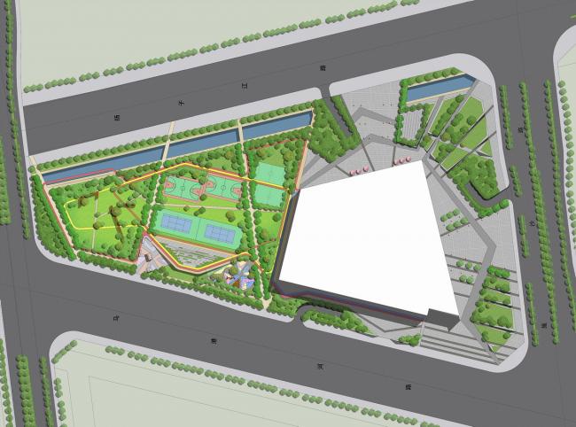 BIM建筑|动感的能量盒子:扬州南部新城体育园 / 柏涛设计 BIM建筑|动感的能量盒子:扬州南部新城体育园 / 柏涛设计