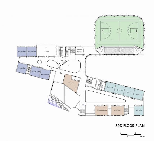 BIM建筑|动态绿色的梦幻校园:生态折线黉舍 / 1+1>2 Architects BIM建筑|动态绿色的梦幻校园:生态折线黉舍 / 1+1>2 Architects