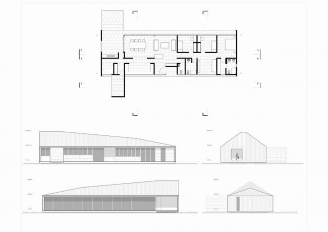BIM建筑|村落草地上的红色棚屋:PH2室第 / DX Arquitectos BIM建筑|村落草地上的红色棚屋:PH2室第 / DX Arquitectos
