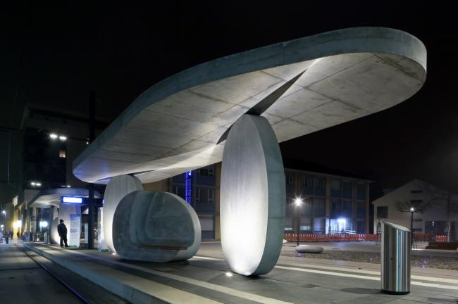 BIM建筑|具有雕塑感的圆盘车站:德国小镇电车站 BIM建筑|具有雕塑感的圆盘车站:德国小镇电车站