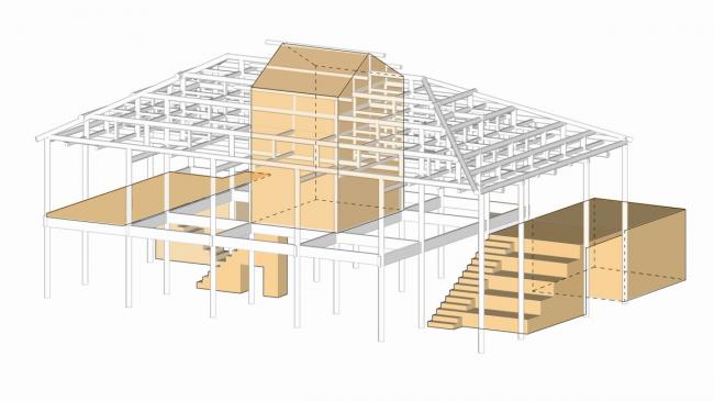 BIM建筑|山丘聚落中的村落藏书楼:前锋松阳陈家展布衣书局 / 张雷结合建筑事务所 BIM建筑|山丘聚落中的村落藏书楼:前锋松阳陈家展布衣书局 / 张雷结合建筑事务所