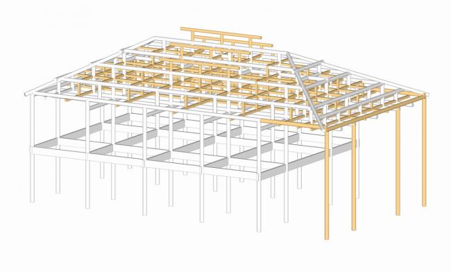 BIM建筑|山丘聚落中的村落藏书楼:前锋松阳陈家展布衣书局 / 张雷结合建筑事务所 BIM建筑|山丘聚落中的村落藏书楼:前锋松阳陈家展布衣书局 / 张雷结合建筑事务所
