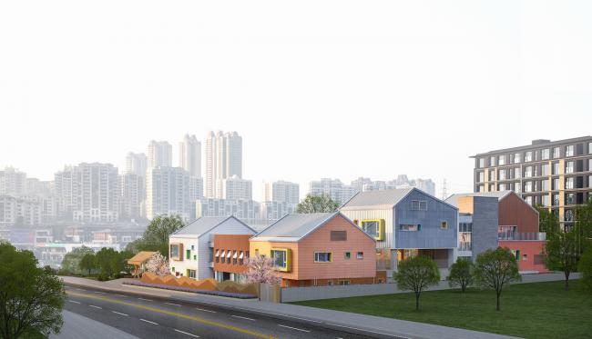 BIM建筑|五彩斑斓的“村”小板屋——重庆约克北郡幼儿园 / IDO元象建筑 BIM建筑|五彩斑斓的“村”小板屋——重庆约克北郡幼儿园 / IDO元象建筑