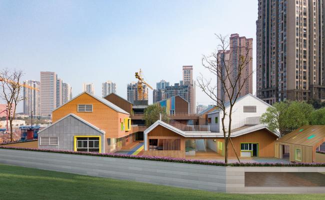 BIM建筑|五彩斑斓的“村”小板屋——重庆约克北郡幼儿园 / IDO元象建筑 BIM建筑|五彩斑斓的“村”小板屋——重庆约克北郡幼儿园 / IDO元象建筑