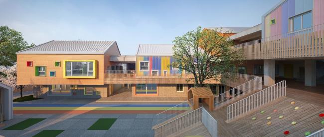 BIM建筑|五彩斑斓的“村”小板屋——重庆约克北郡幼儿园 / IDO元象建筑 BIM建筑|五彩斑斓的“村”小板屋——重庆约克北郡幼儿园 / IDO元象建筑