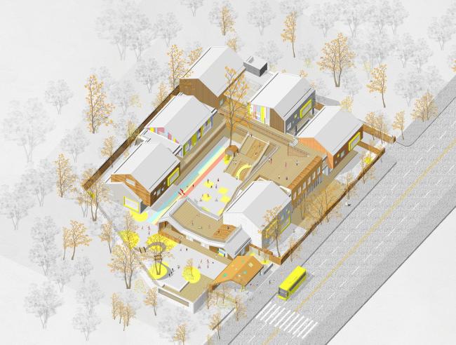 BIM建筑|五彩斑斓的“村”小板屋——重庆约克北郡幼儿园 / IDO元象建筑 BIM建筑|五彩斑斓的“村”小板屋——重庆约克北郡幼儿园 / IDO元象建筑