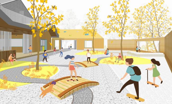 BIM建筑|五彩斑斓的“村”小板屋——重庆约克北郡幼儿园 / IDO元象建筑 BIM建筑|五彩斑斓的“村”小板屋——重庆约克北郡幼儿园 / IDO元象建筑