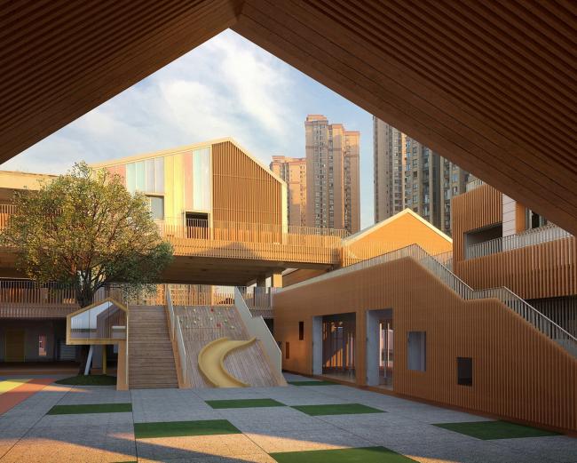 BIM建筑|五彩斑斓的“村”小板屋——重庆约克北郡幼儿园 / IDO元象建筑 BIM建筑|五彩斑斓的“村”小板屋——重庆约克北郡幼儿园 / IDO元象建筑