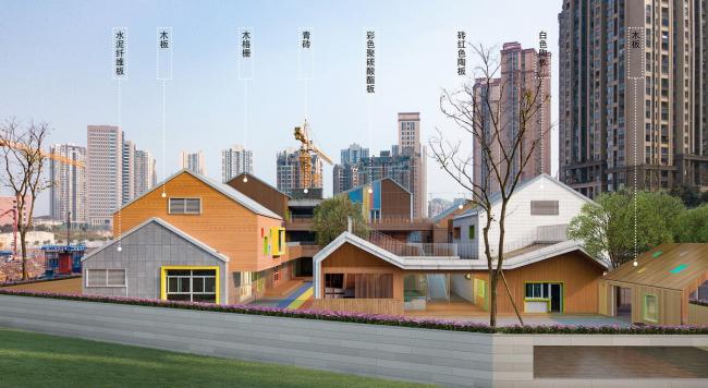 BIM建筑|五彩斑斓的“村”小板屋——重庆约克北郡幼儿园 / IDO元象建筑 BIM建筑|五彩斑斓的“村”小板屋——重庆约克北郡幼儿园 / IDO元象建筑