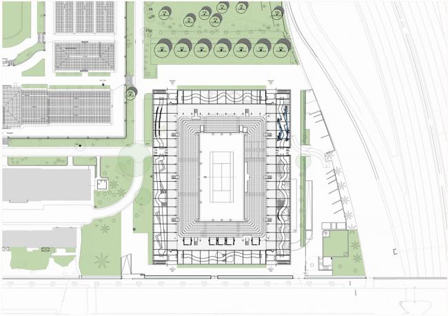 BIM建筑|Simonne-Mathieu 网球场,以水晶宫为灵感的温室球场 BIM建筑|Simonne-Mathieu 网球场,以水晶宫为灵感的温室球场