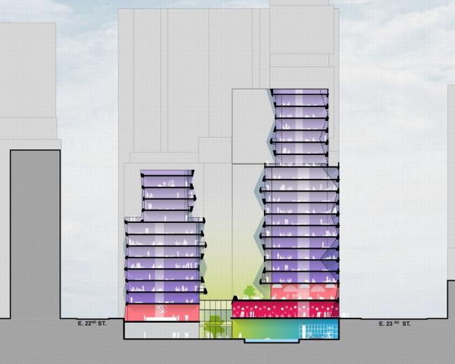 BIM建筑|立体派艺术融进汗青街区:纽约东22街121号公寓 / OMA BIM建筑|立体派艺术融进汗青街区:纽约东22街121号公寓 / OMA